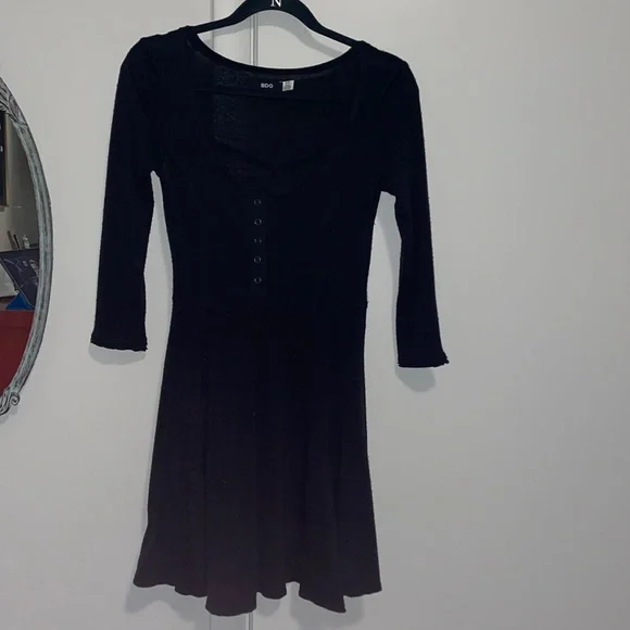 urban outfitters black skater dress Silence + Noise Medium Urban Outfitters Black White Skater Style Fit Flare Dress